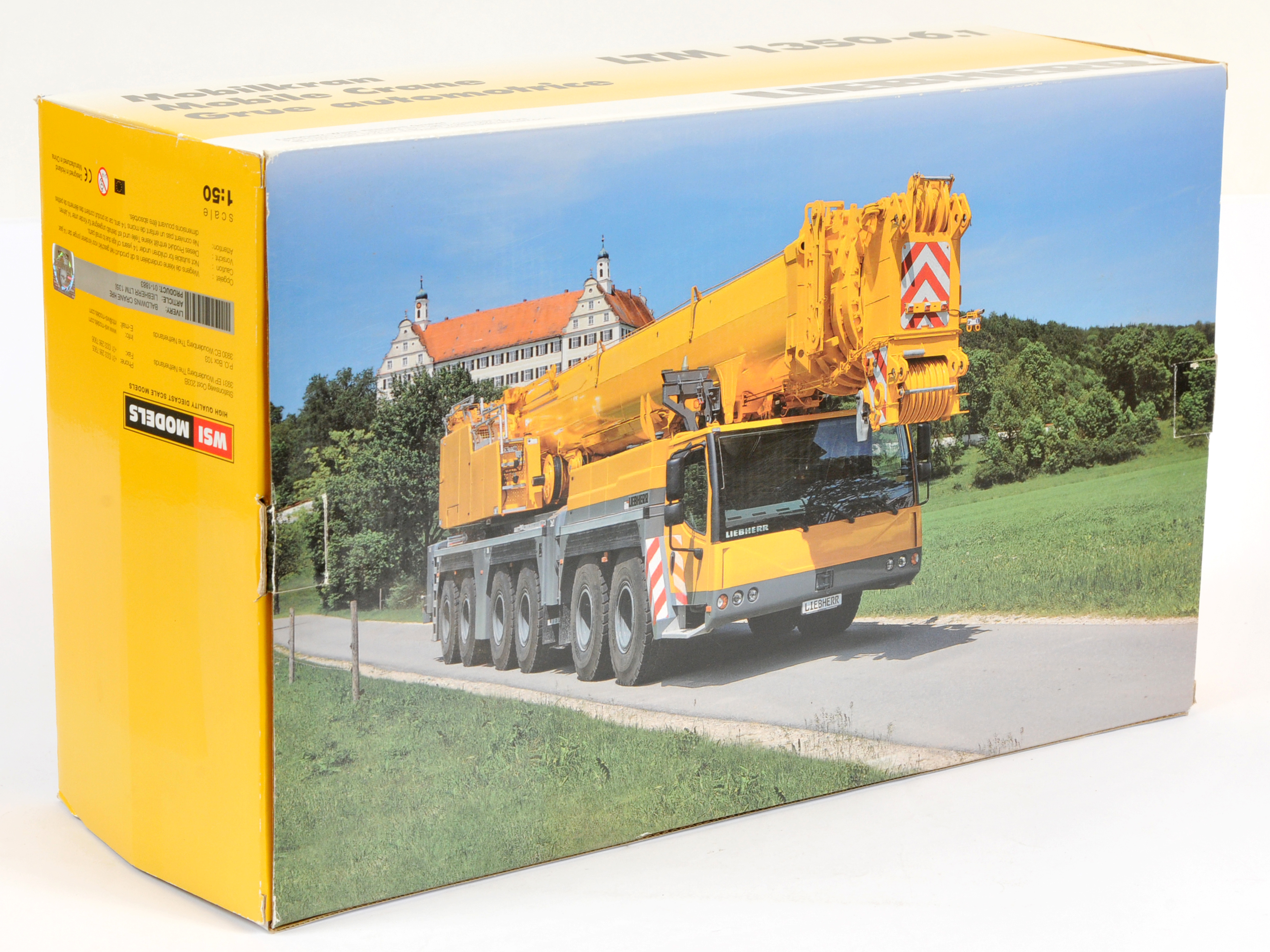 WSI Models  (1/50th) 01-1883  Liebherr LTM 1350.6.1 "Baldwins " Mobile Crane  - White and blue   ... - Image 2 of 3