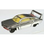 Dinky Toys 108 "Joe 90" Sam's Car - Chrome plated body, yellow interior,  thin paint finish red e...