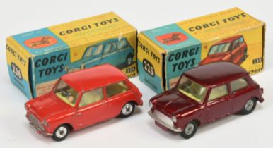 Corgi Toys 225 Austin Seven Mini - Red body, lemon interior, silver trim and spun hubs - Fair and...