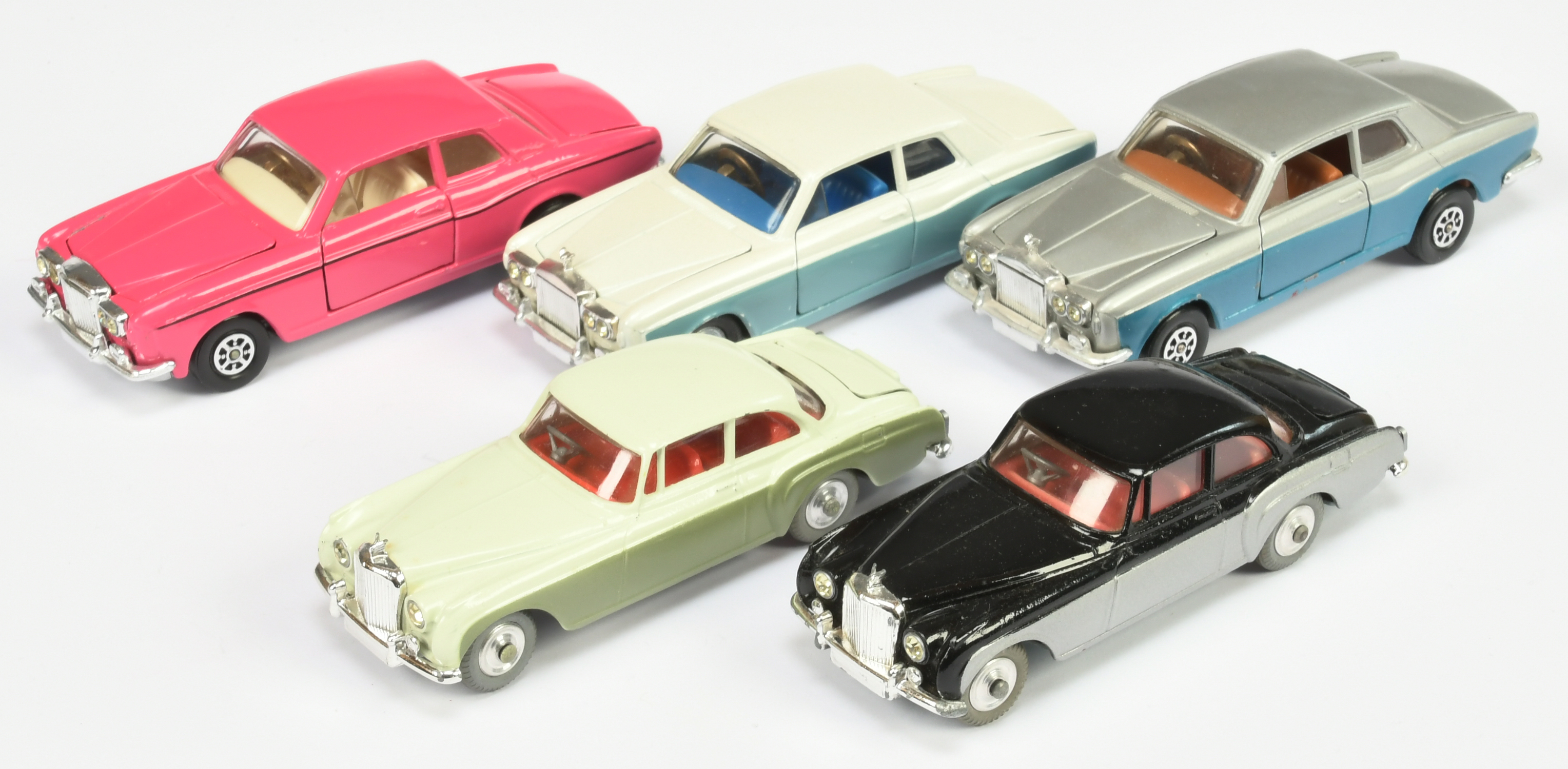 Corgi Toys Unboxed Group Of 5 Rolls Royce and Bentley's To Include - Rolls Royce Silver Shadow Tw...