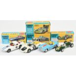 Corgi Toys Group Of 4 - (1) 155 Lotus Racing Car, (2) 303S Mercedes 300SL Open Roadster, (3) 324 ...