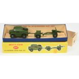 Dinky Toys Military 697 Field Gun Set To Include - Quad Tractor Unit, Ammunition Trailer and Fiel...