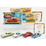 Corgi Toys Group Of 5 - (1) 224 Bentley Continental Sports saloon, (2) 231 Triumph Herald, (3) 31...