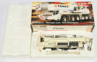 NZG (1/50th) 514 Demag "Terex" AC 200-1 Mobile Crane - Off White and Grey - Near Mint  (contents ...