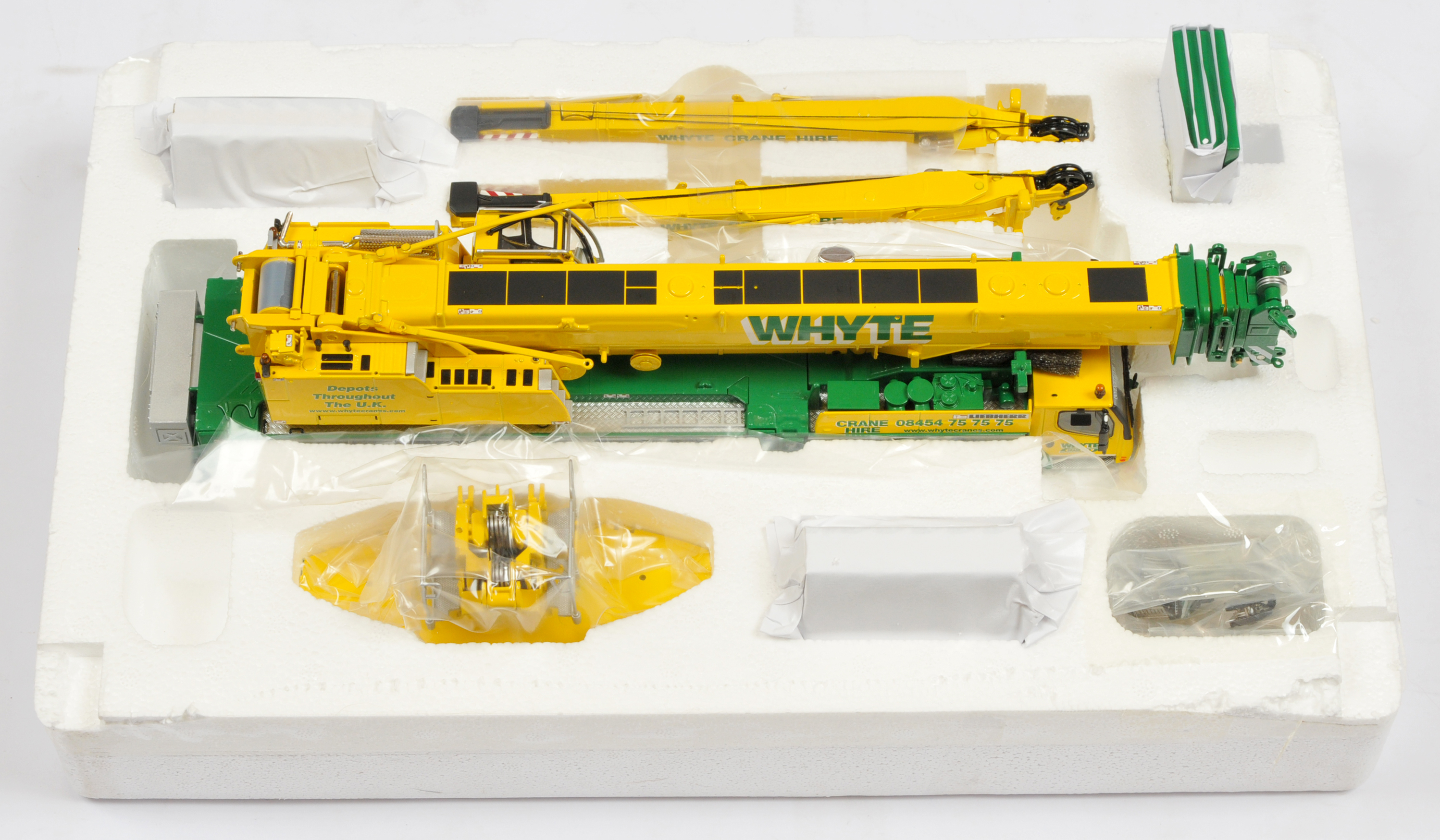 WSI Models  (1/50th) 51-2008  Liebherr LTM 1350.6.1 "Whyte Crane Hire " Mobile Crane Yellow and g... - Image 3 of 3