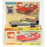 Dinky Toys 108 "Joe 90" Sam's Car - Chrome plated body, yellow interior, red engine cover,, cast ...