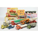 Dinky Toys Group To Include 914 AEC "British Road Services" Truck and Trailer, 970 "Jones" Crane ...