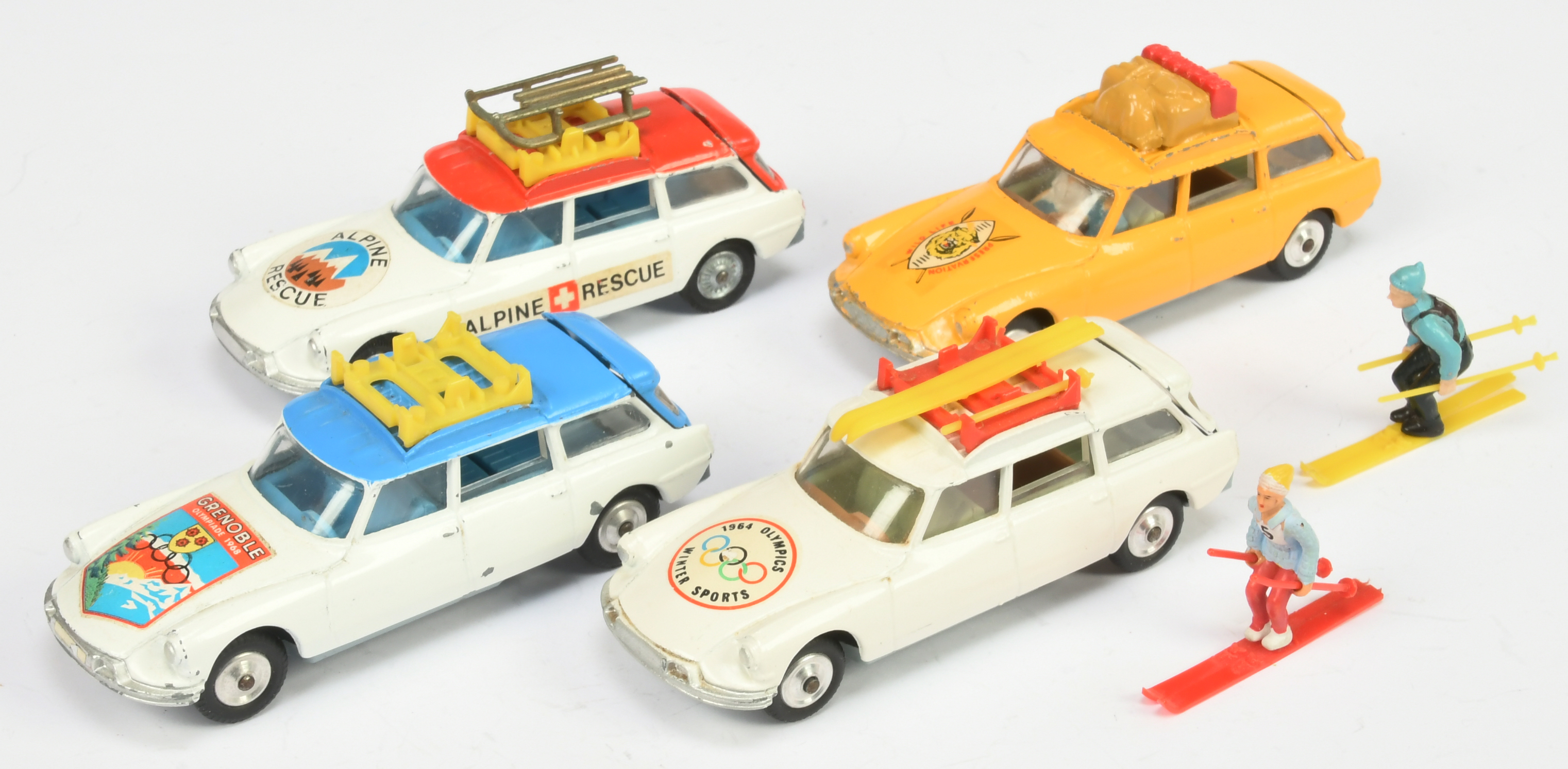 Corgi Toys Unboxed Group of Citroen safari's To Include - (1) Wildlife Preservation" - Yellow, (2...