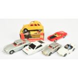 Corgi Toys "James Bond Group 6 To Include 272 Citroen 2CV - Yellow - Excellent in a Fair carded f...