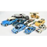 A Unboxed Group Of  (1/18th & 1/24th & 1/25th) To Include - Maisto Mercedes 300SLR, Kyosho Lancia...