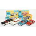 Corgi Toys Group Of 4 - (1) 237 Oldsmobile "County Sheriff" Car, (2) 245 Buick Rivera, (3) 327 MG...