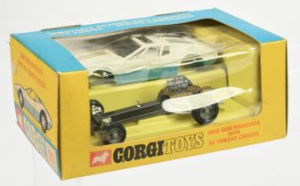 Corgi Toys  271 Ghia 5000 Mangusta  With De Tomaso Chassis - White and Greyish-blue, graphite Det...