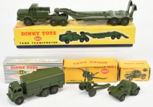 Dinky Toys Military Group To Include  - (1) 622 Foden Covered Wagon, (2) 660 Mighty Antar Tank Tr...