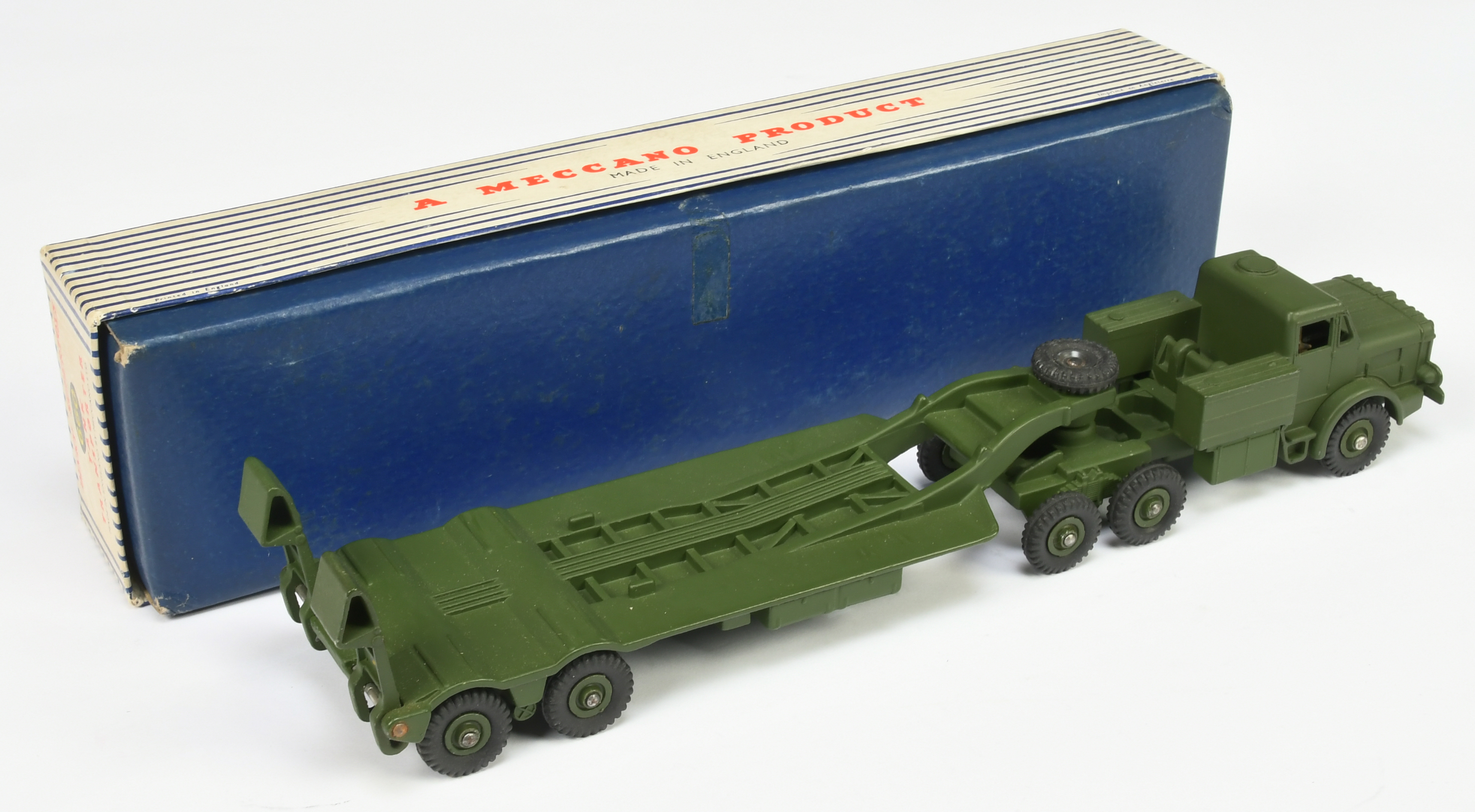 Dinky Toys Military 660 Mighty Antar Tank Transporter - Green including supertoy hubs, without wi... - Image 2 of 2