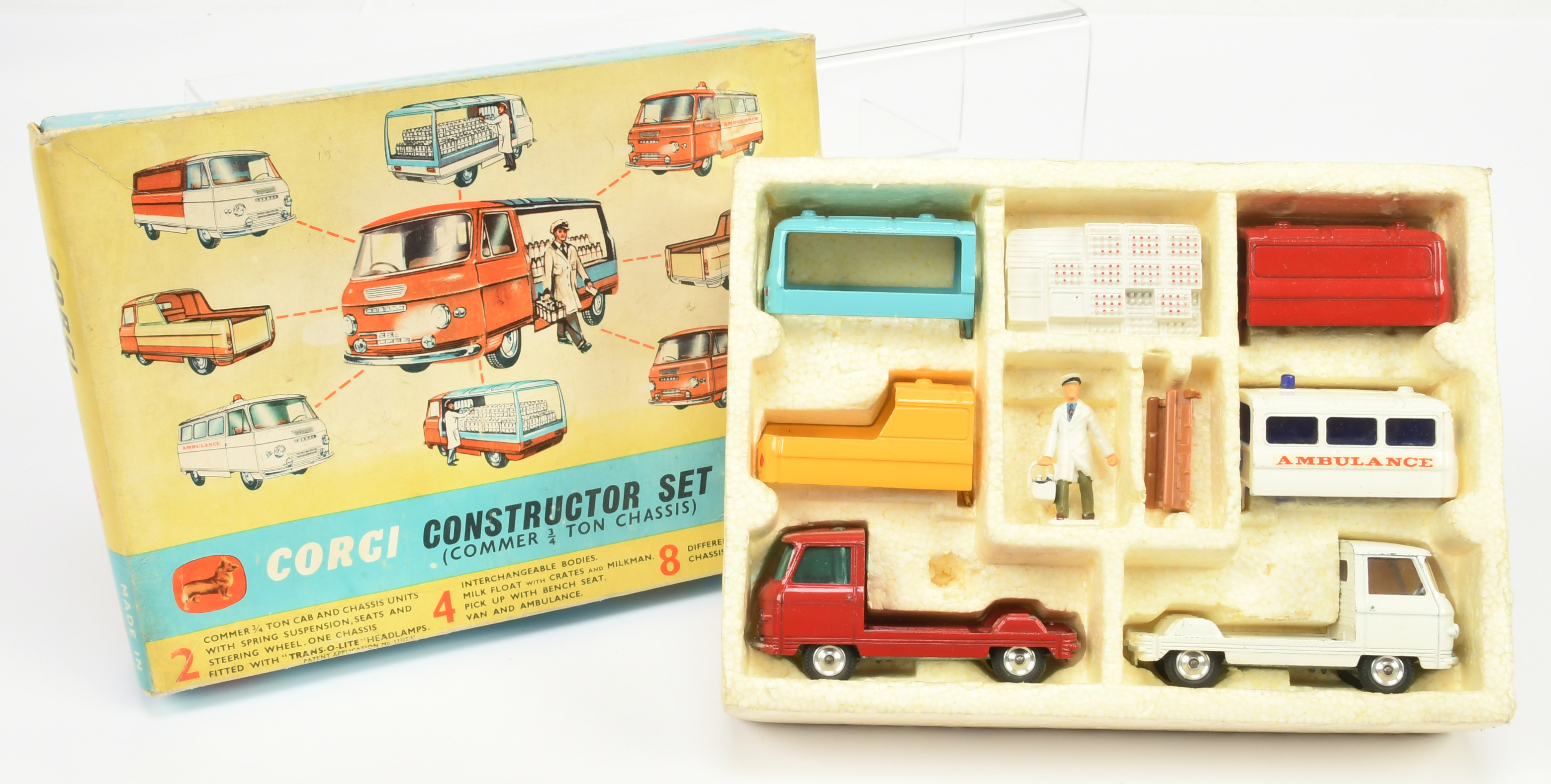 Corgi Toys GS 24 Gift Set Constructor" - To Include 2 x Commer Chassis with Various detachable ba...