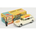 Corgi Toys 475 Citroen Safari "1964 Winter Olympics Sports" - Off White body, silver trim, spun h...