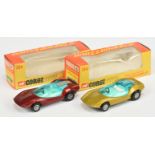 Corgi Toys Whizzwheels 384 Adams Bros Probe 16 A Pair - (1) Metallic Gold-Green, white interior a...