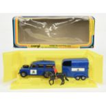 Corgi Toys GS44 Gift Set To Include -"RCMP" Land Rover With Horse Box, brown interior, black Hors...