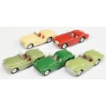 Corgi Toys Unboxed Group  To Include - Austin Healey Sports Car - red body, cream seats, flat spu...
