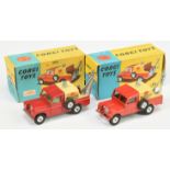 Corgi Toys 417 Land Rover Breakdown Truck "Breakdown Service" - Red body, yellow metal tilt, silv...