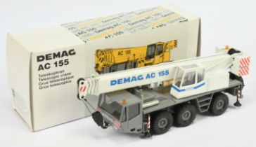 Conrad Model  (1/50th) 2086  Demag AC 155 Mobile Crane  - Grey and white -  Mint (not checked for...