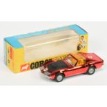 Corgi Toys 300 Chevrolet Corvette Stingray - Metallic red body, black bonnet, amber roof panel "G...