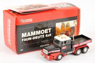 IMC Models (1/50th) "Mammoet" Faun Deutz 6X6 "Van Seumeren"  - Red, white and black - Excellent (...