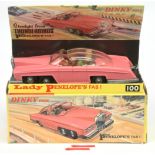 Dinky Toys 100 "Thunderbirds" - Lady Penelope FAB 1 Rolls Royce - Pink including roof slides, gol...