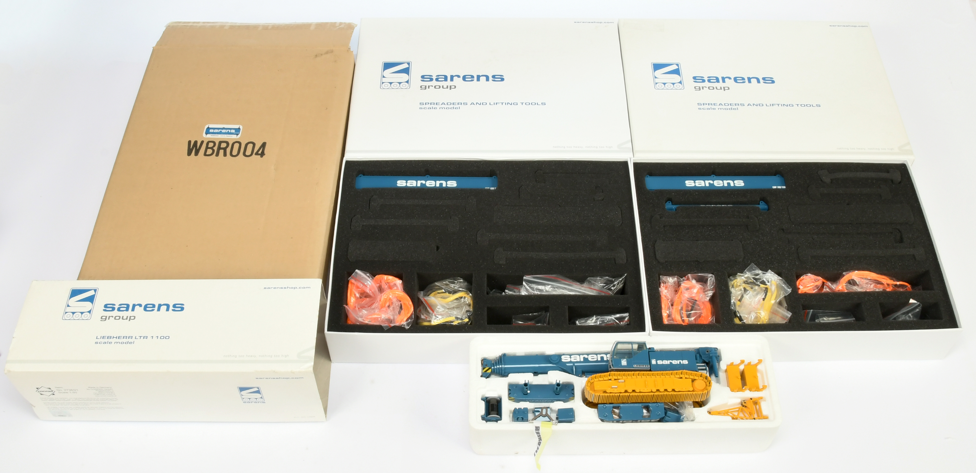 Conrad Models (1/50th) 2738/21 Liebherr LTR 1100 -  Blue and yellow plus 2 X Weiss Brothers Sprea...