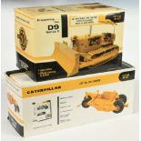 1st First Gear (1/25th) A Pair - (1) Caterpillar D9 Bulldozer and 491 Scrapper - both finished in...