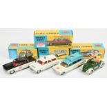 Corgi Toys Group Of 4 - (1) 237 "County Sheriff" Oldsmobile (2) 419 "Police" Ford Zephyr, (3) 437...