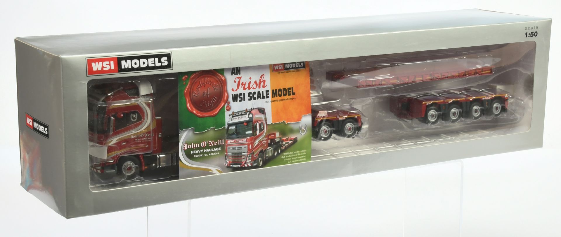 WSI Models (1/50th) 01-2204  Volvo FH4 "John O'Neill"  with certificate - Mint in a Excellent win...