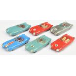 Corgi Toys Unboxed Group Of Lotus Mark Eleven Racing Cars To Include - Red body with racing No.3,...
