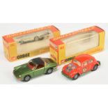 Corgi Toys Whizzwheels 382 Porsche 911 Targa - Green body, black roof panel with gold band, red i...