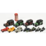 Dinky Toys Unboxed Group To Include - 36 Series Austin "Taxi", 35 Series - Open Tourer, 37 series...