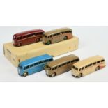 Dinky Toys 29G Trade Pack Luxury Coach - Containing 5 Examples - (1) mid-blue, yellow hubs, (2) M...