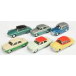Corgi Toys Unboxed Group To Include - Vauxhall Velox - Two-Tone Yellow and red, Ford Consul Two-T...