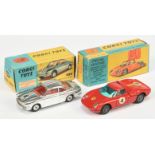 Corgi Toys A Pair - (1) 314 Ferrari 250 Le Mans Berlinetta - Red body, blue windows, wire wheels,...