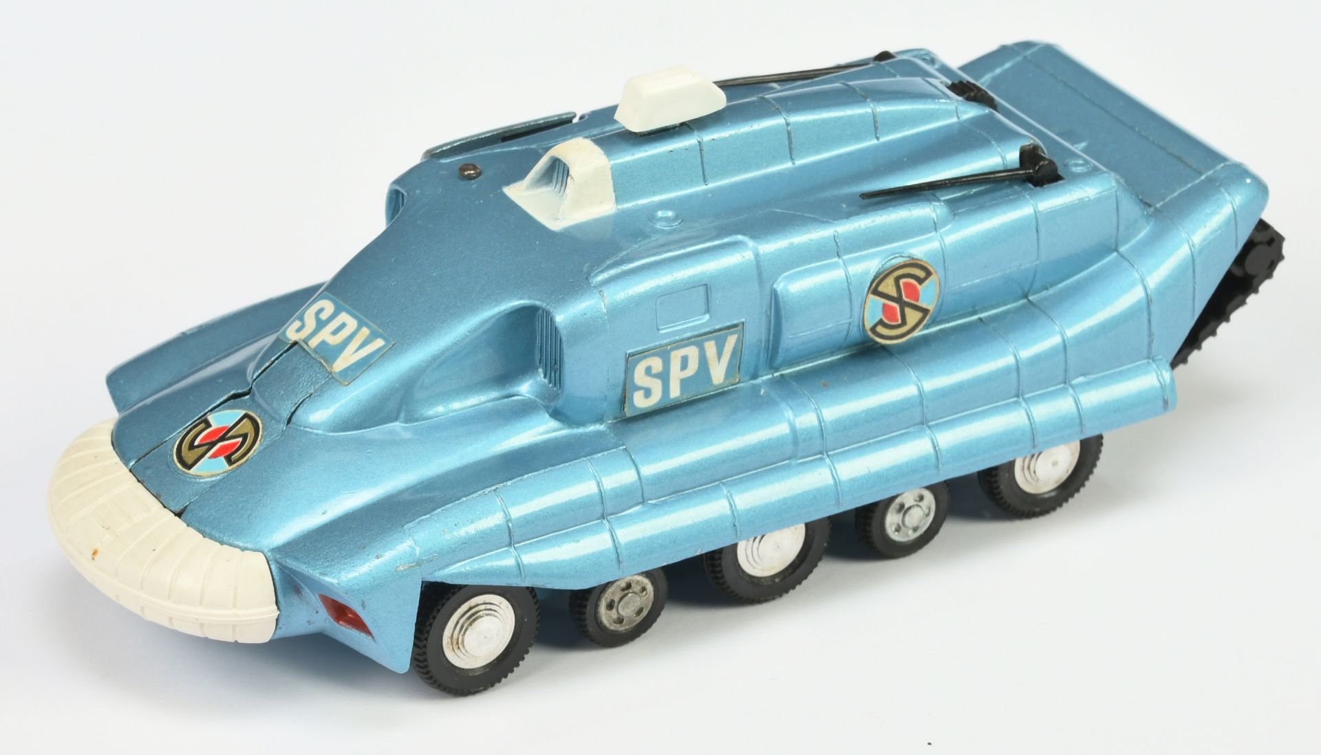 Dinky Toys 104 "Captain Scarlet"  Spectrum Pursuit Vehicle - Blue body, white front bumper, black...