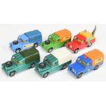Corgi Toys Unboxed Whizzwheels Group Of land Rovers  To Include -Metallic green, lemon interior, ...