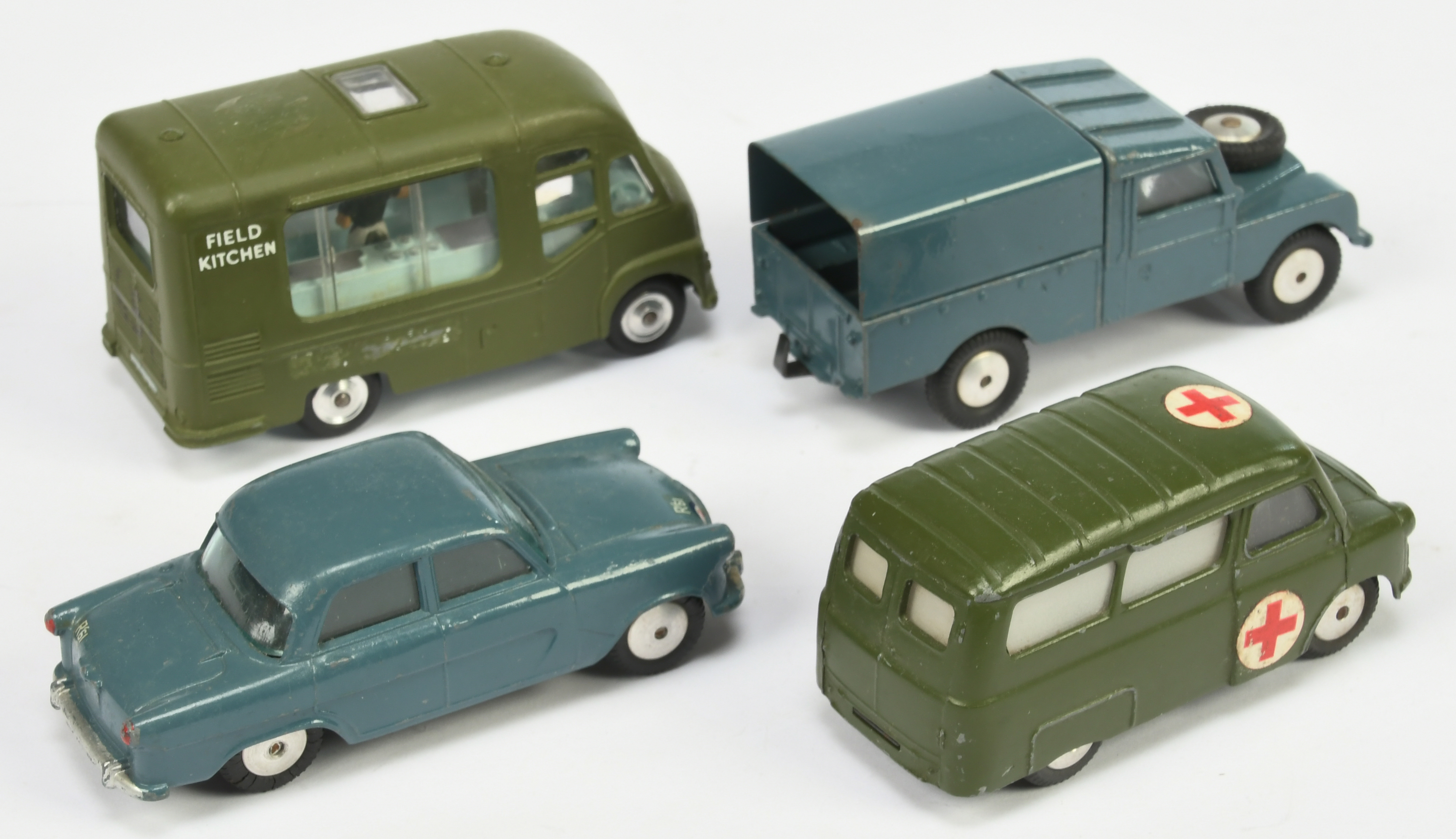 Corgi Toys Unboxed  Group Of Military To Include  - (1) Karrier Field Kitchen - Green, (2) Bedfor... - Image 2 of 2