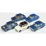 Corgi Toys Unboxed Group of Hillman/Sunbeam Imp's To Include - "Rallye Monte Carlo" - Blue, "Poli...