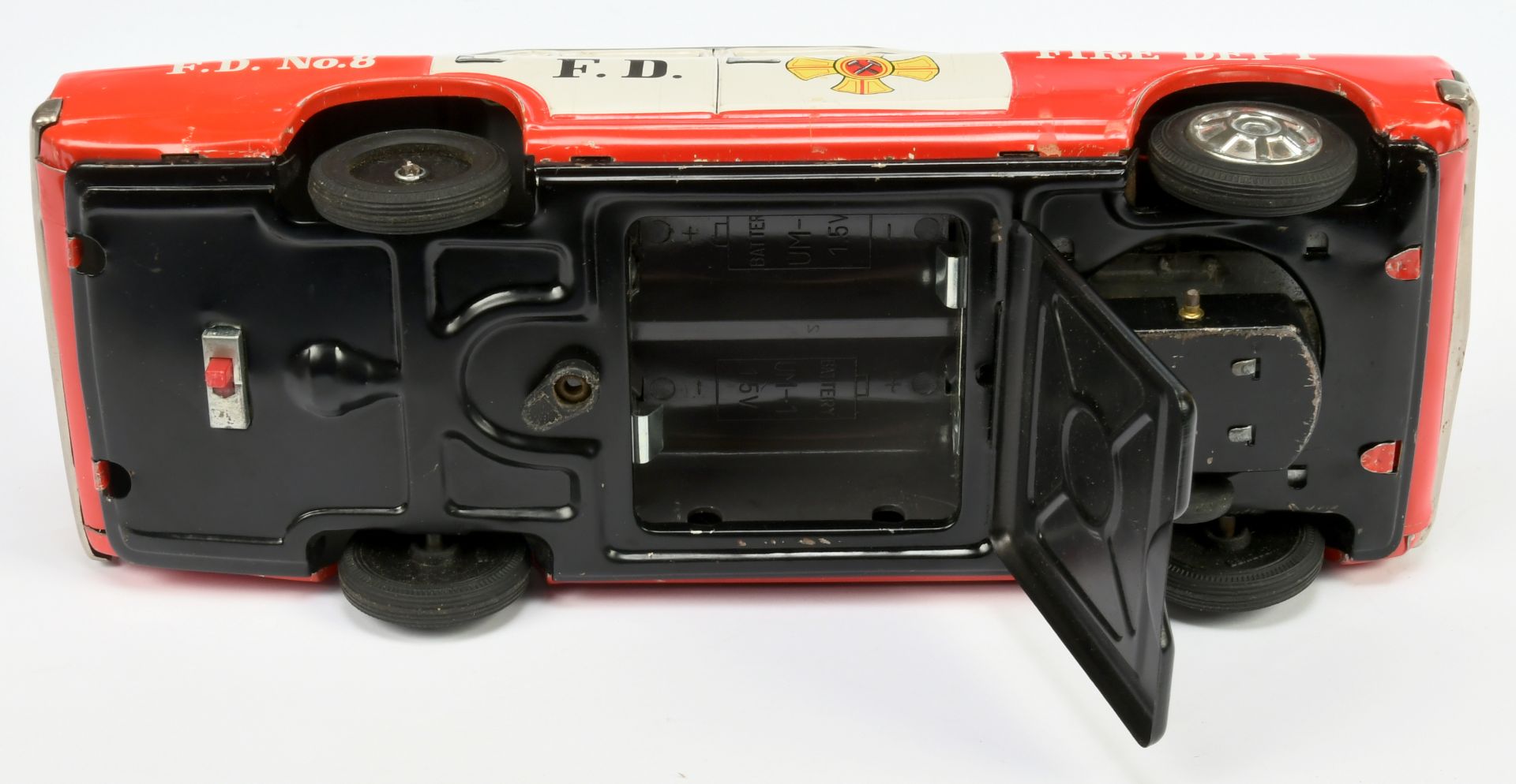 Aoshin (Japan) tinplate Fire Dept car - Bild 3 aus 3