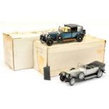 Franklin Mint 1/24th scale pair (1) B11RR25 Rolls Royce Phantom Cabriolet (2) B11RS11 1925 Rolls ...