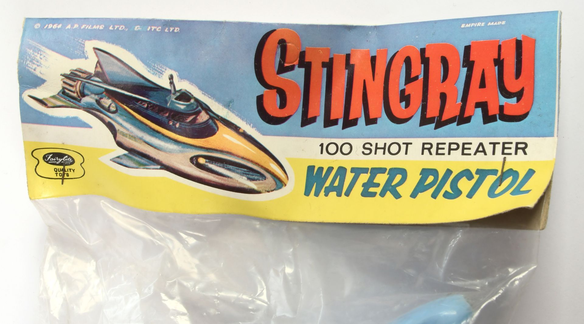 Fairylite vintage Gerry Anderson Stingray 100 Shot Repeater Water Pistol - Bild 4 aus 4