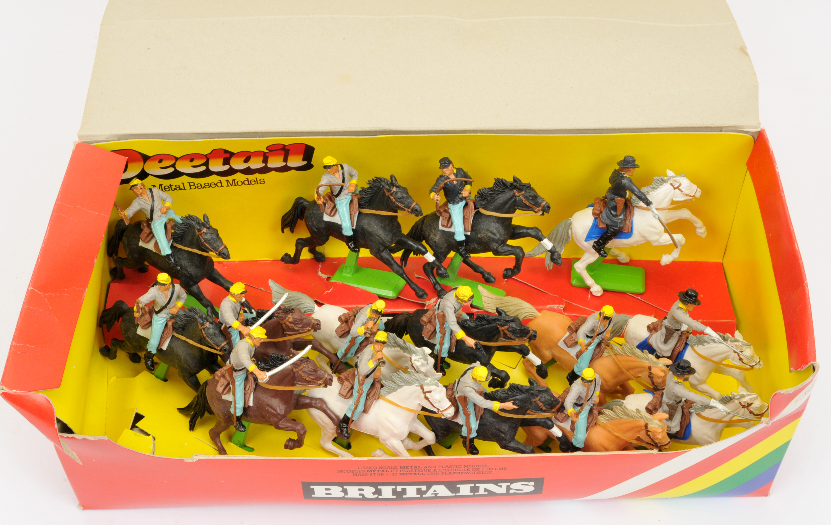 Britains Deetail - American Civil War Range - A Retailer's Shop Counter Display Box of 'Confedera...