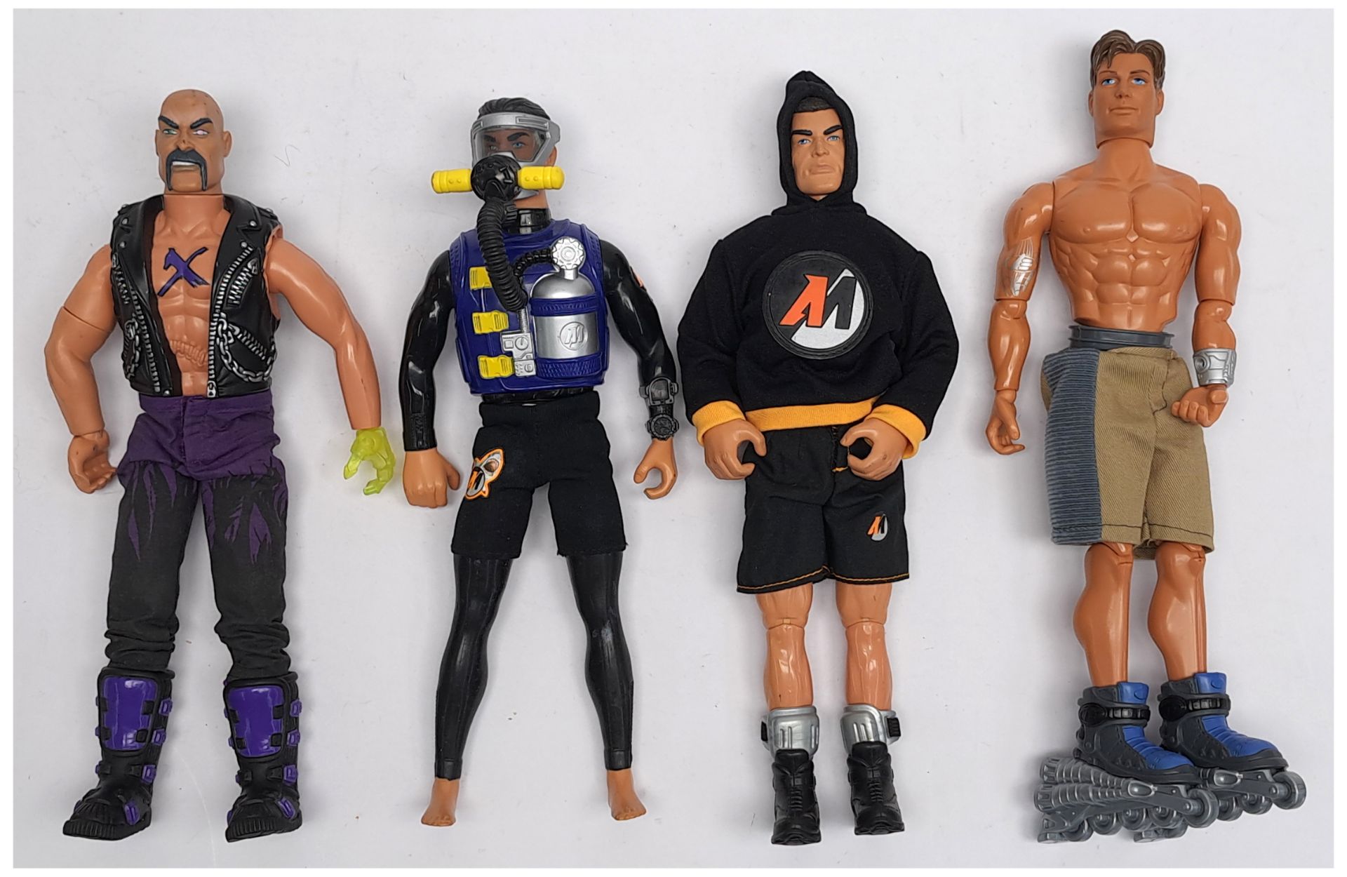 Hasbro/Mattel modern Action Man and similar, 1:6th scale loose/unboxed clothed figures, not check...