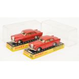 Dinky Toys 127 Rolls Royce Silver Cloud  A Pair - (1)  Metallic Red body, cream interior, chrome ...