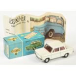 Triang Spot On 193 NSU Prinz 4 - White body, red interior, black steering wheel with figure, chro...