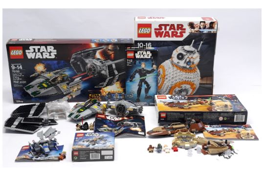 Lego Star Wars group to include (1) #9496 Desert Skiff; (2) #75150 Vader's TIE Advanced vs. A-Win... - Image 2 of 2